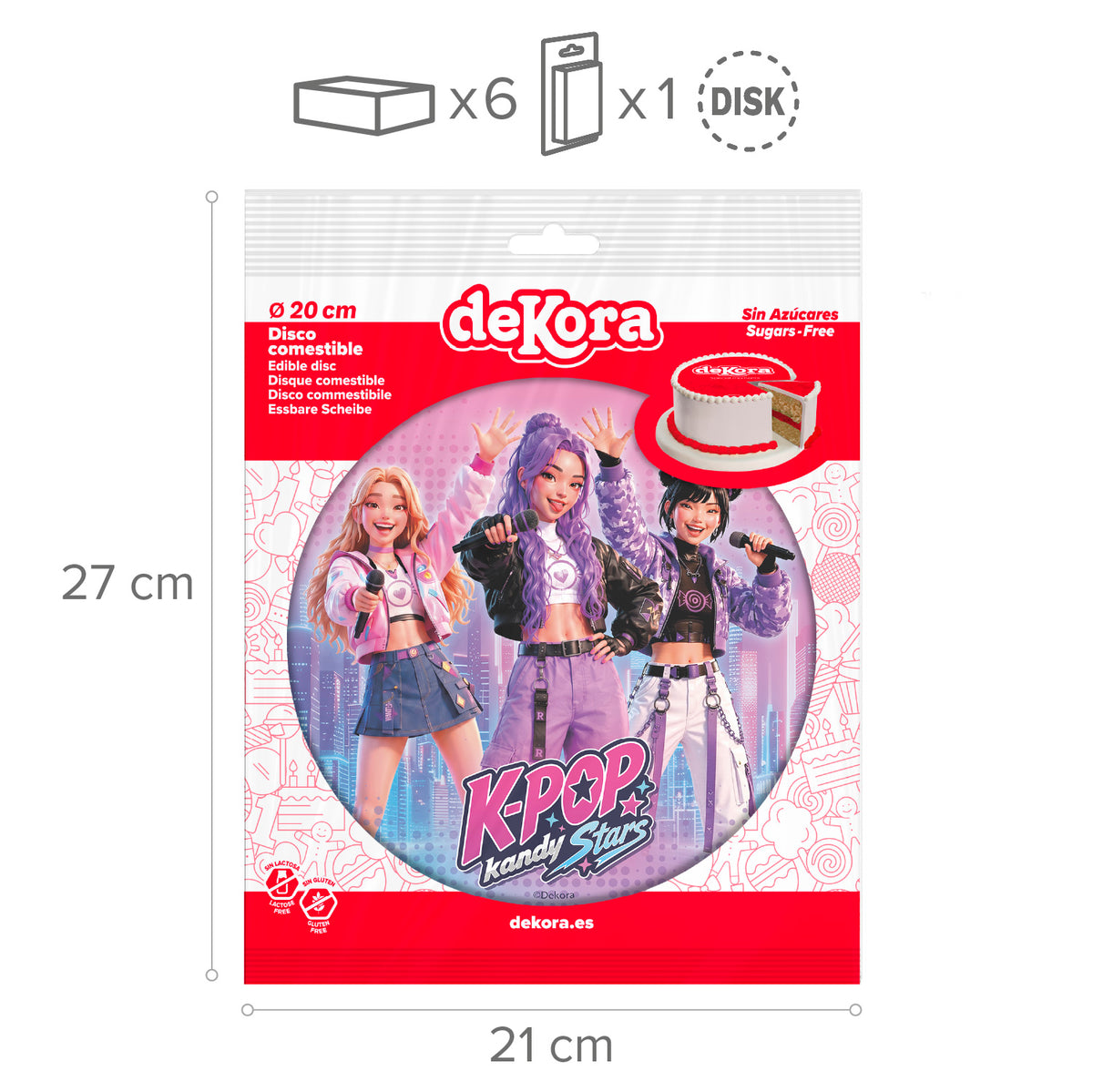 KPop Demon Hunters Eetbare Taartprint – foto 6