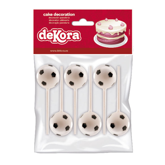 Voetbal Cupcake Toppers – 6 stuks – foto 2