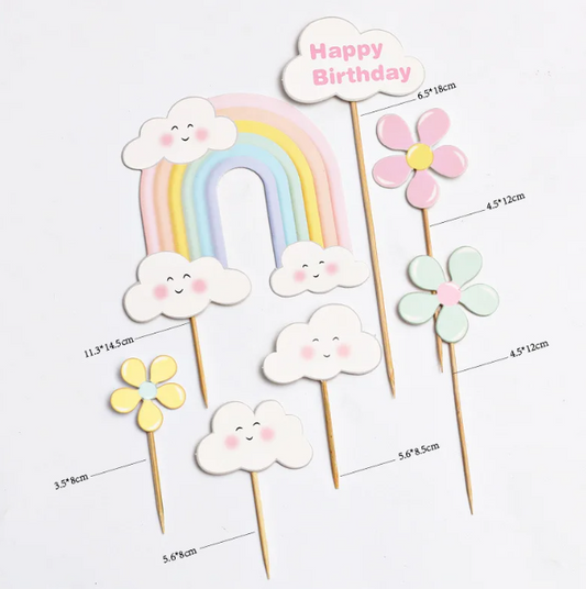 Taarttopper Regenboog Unicorn – foto 2