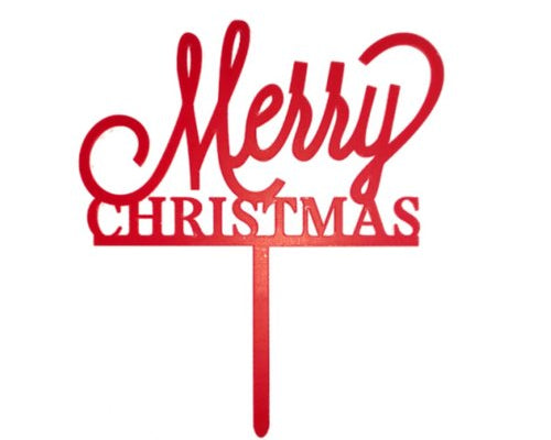 Maak jouw kerstaart af met een prachtige kerst taarttopper.