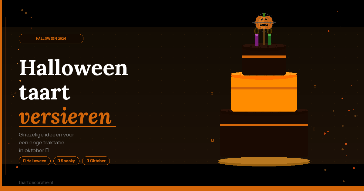 Halloween taart versieren: griezelige ideeën voor oktober | Taartdecoratie.nl