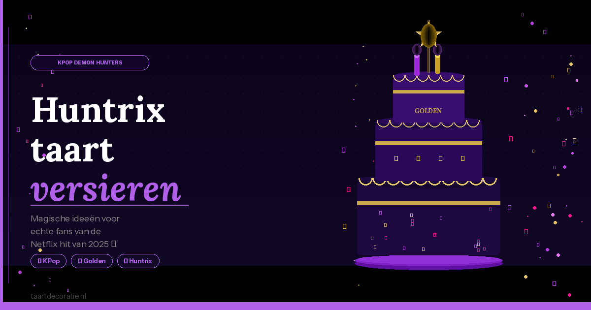 KPop Demon Hunters taart versieren: ideeën voor een magisch feest | Taartdecoratie.nl