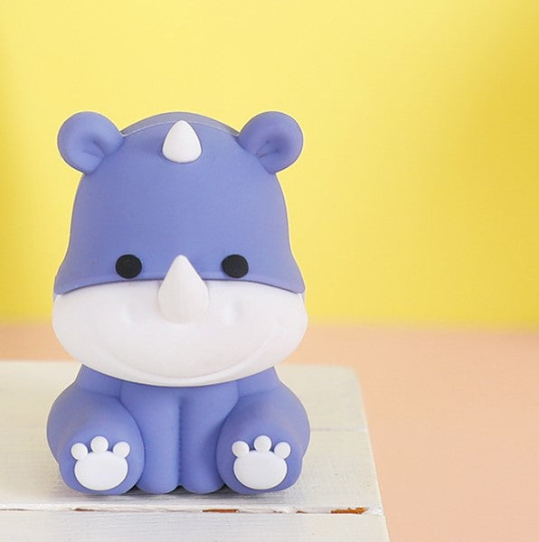 Neushoorn taarttopper figuur uit de jungle set