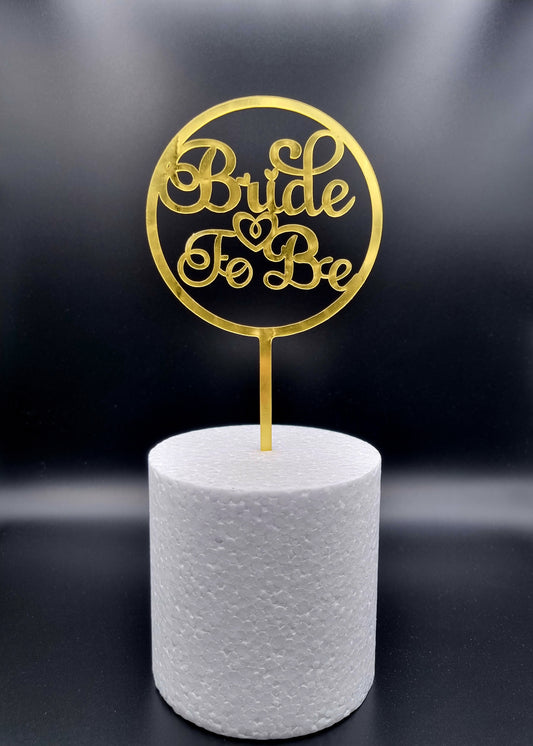 Taarttopper Bride to Be – Cirkel – foto 2