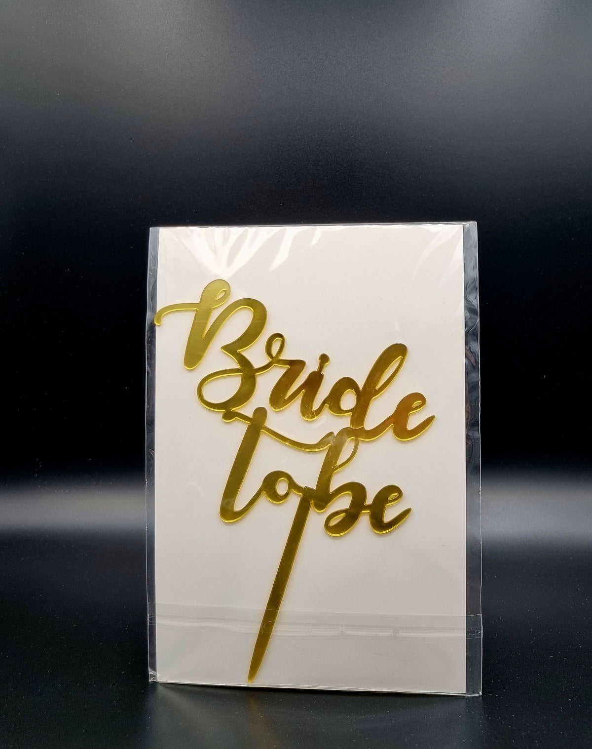 Taarttopper Bride to Be – Goud – foto 3