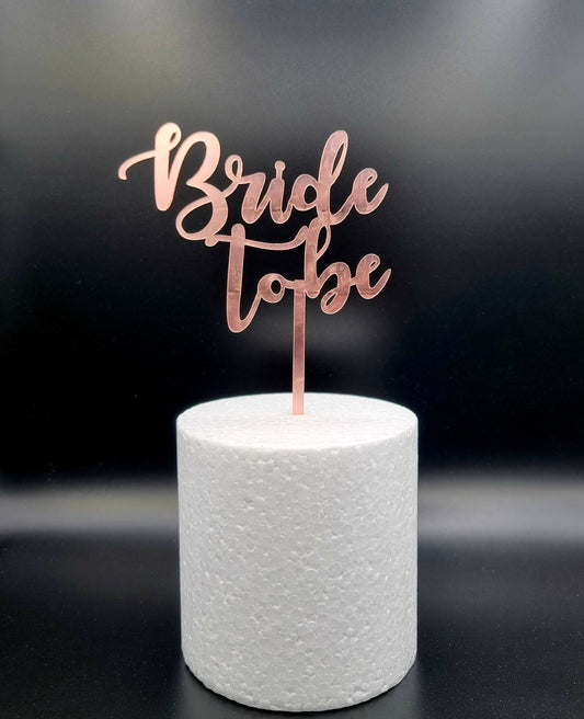 Taarttopper Bride to Be – Rosé – foto 2