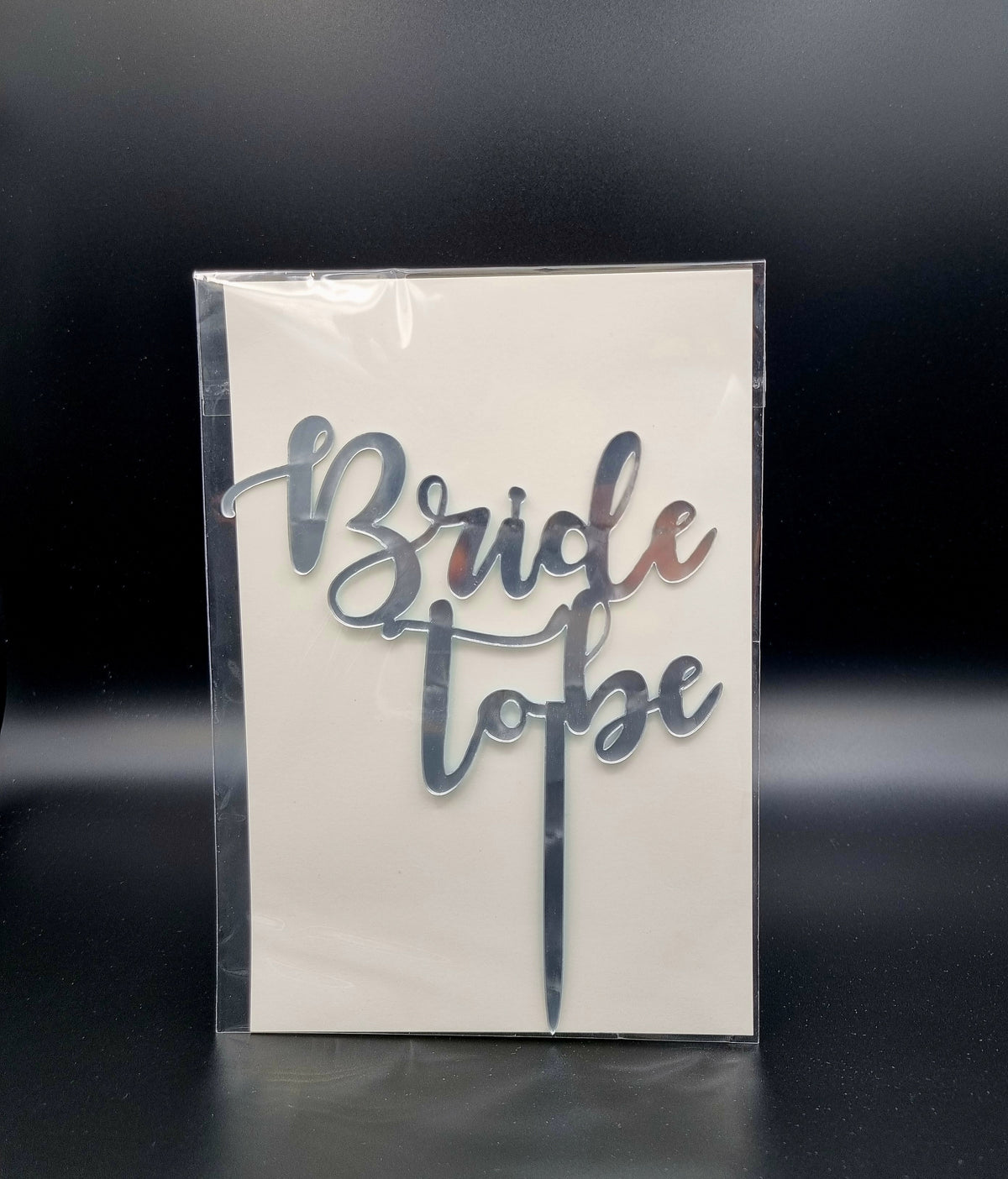 Taarttopper Bride to Be – Zilver – foto 3