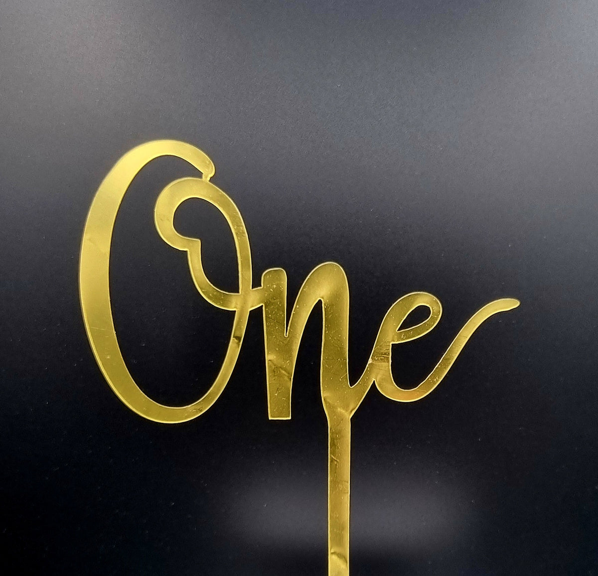 Taarttopper One – Goud – foto 4