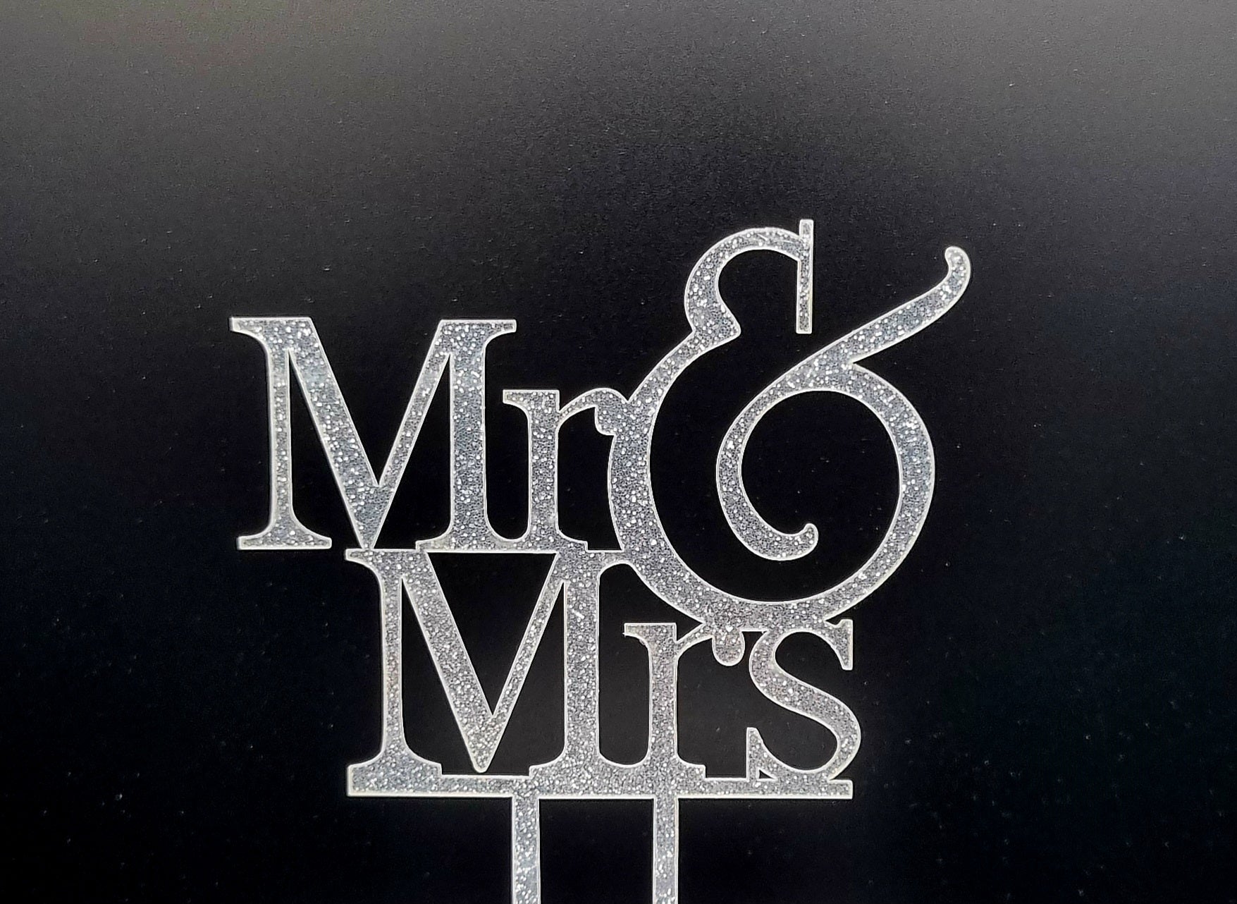 MR & MRS - Zilver - Glitter