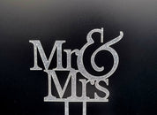 MR & MRS - Zilver - Glitter