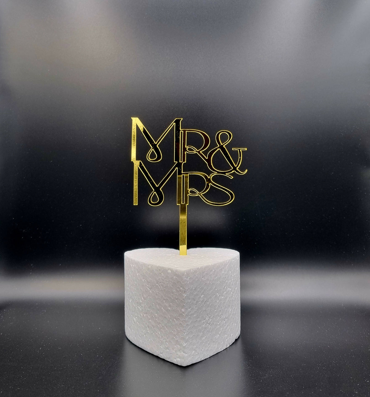 Taarttopper Mr & Mrs Elegant – Goud