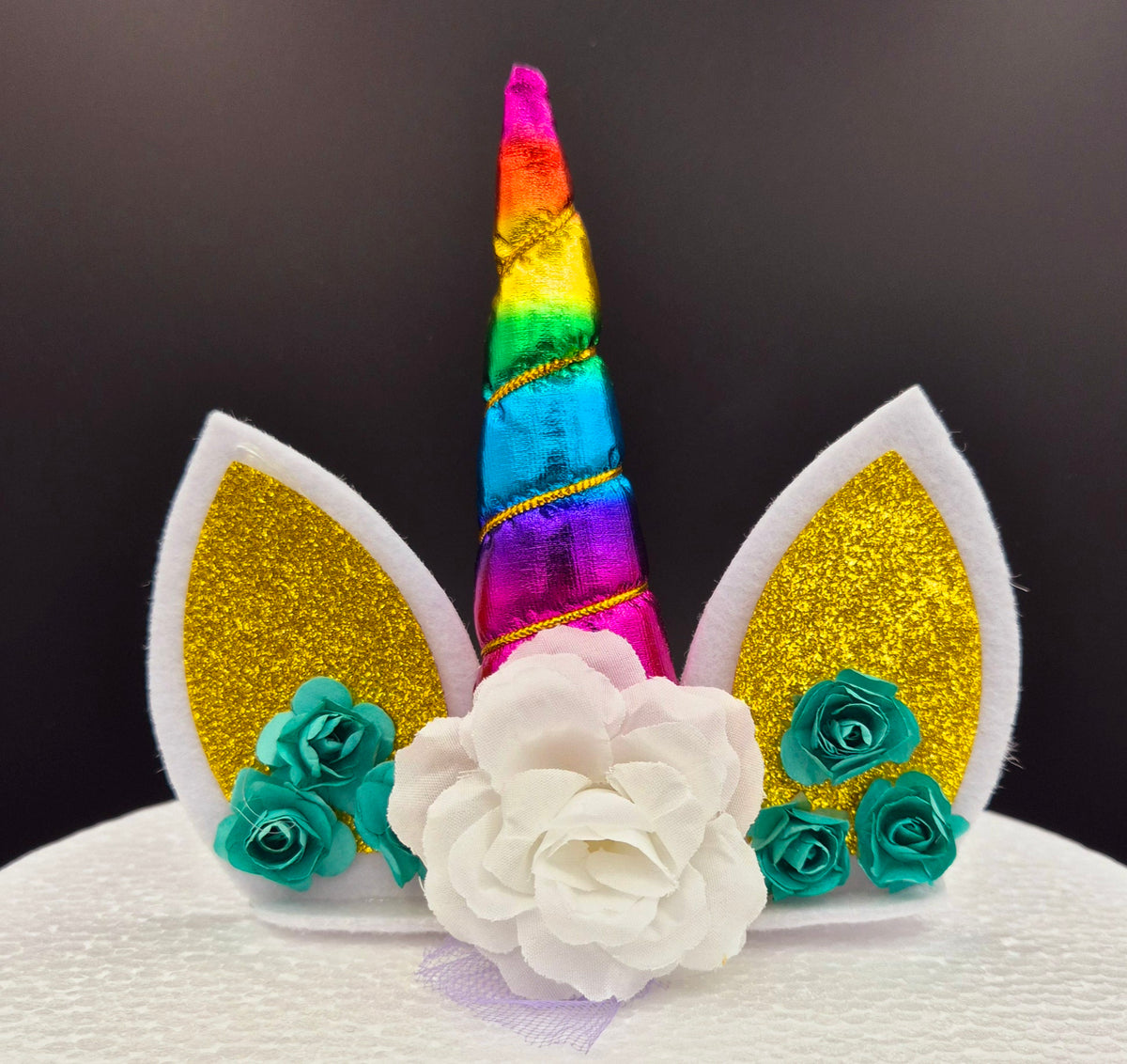 Taarttopper Unicorn Set – Regenboog – foto 2