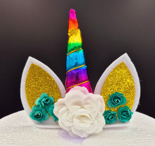 Taarttopper Unicorn Set – Regenboog – foto 2