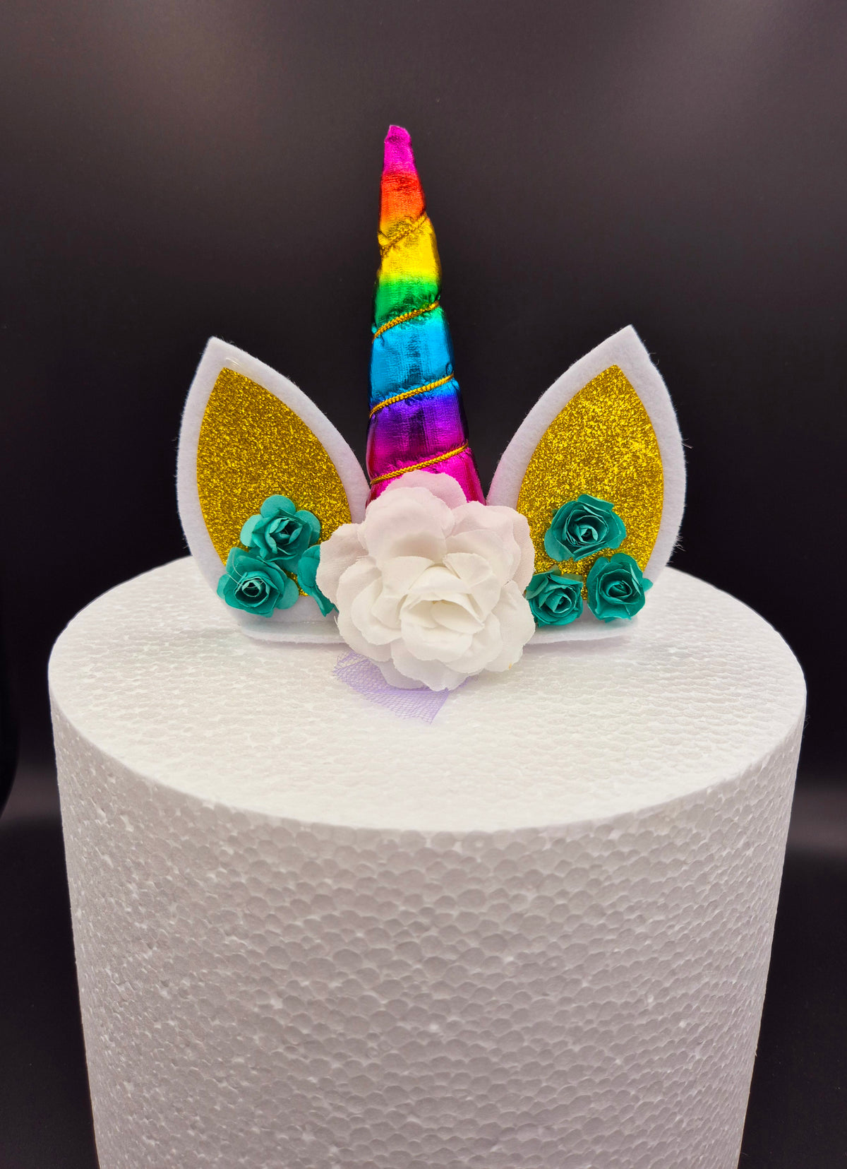 Taarttopper Unicorn Set – Regenboog – foto 3