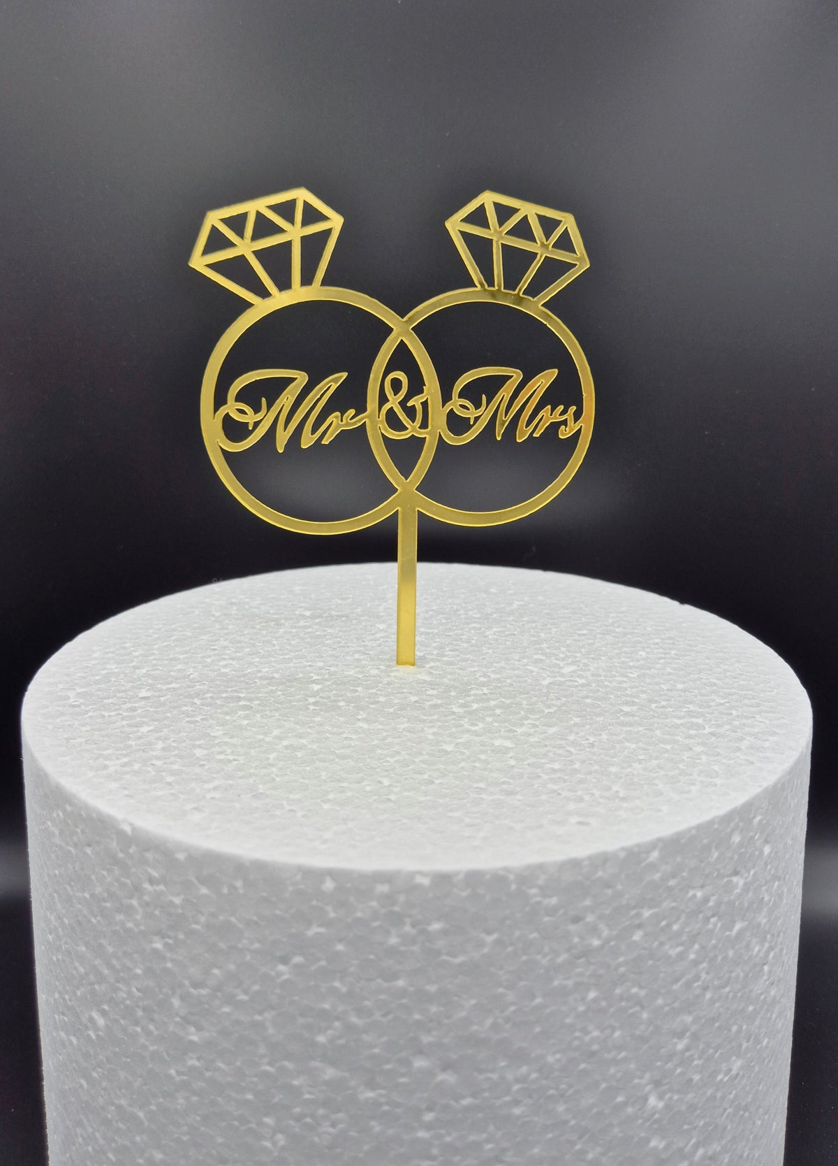 Taarttopper Mr & Mrs Ringen – Goud – foto 2