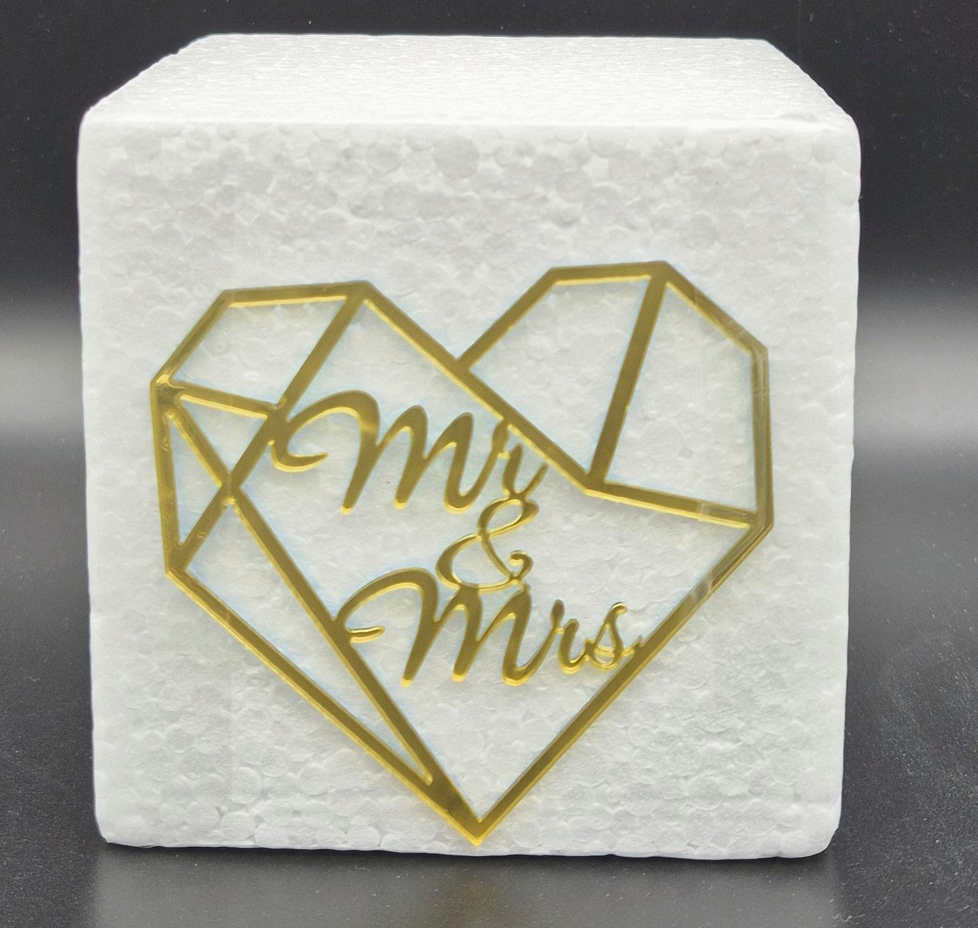 MR & MRS - Side Topper - Gold