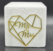 MR & MRS - Side Topper - Gold