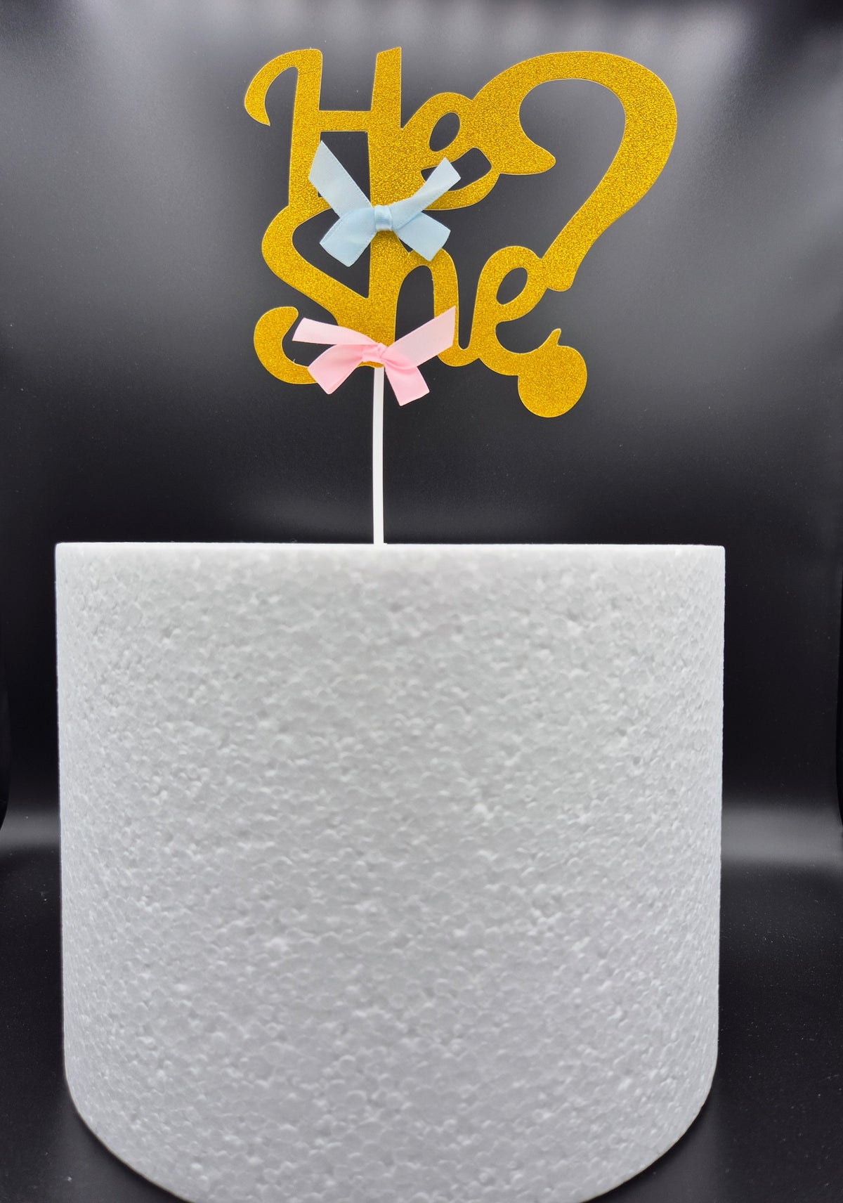 Taarttopper He or She – Strikjes – foto 2