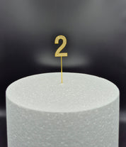 Cijfers - Small (11 cm) - 0-9 - Goud - Steentjes - Glitter