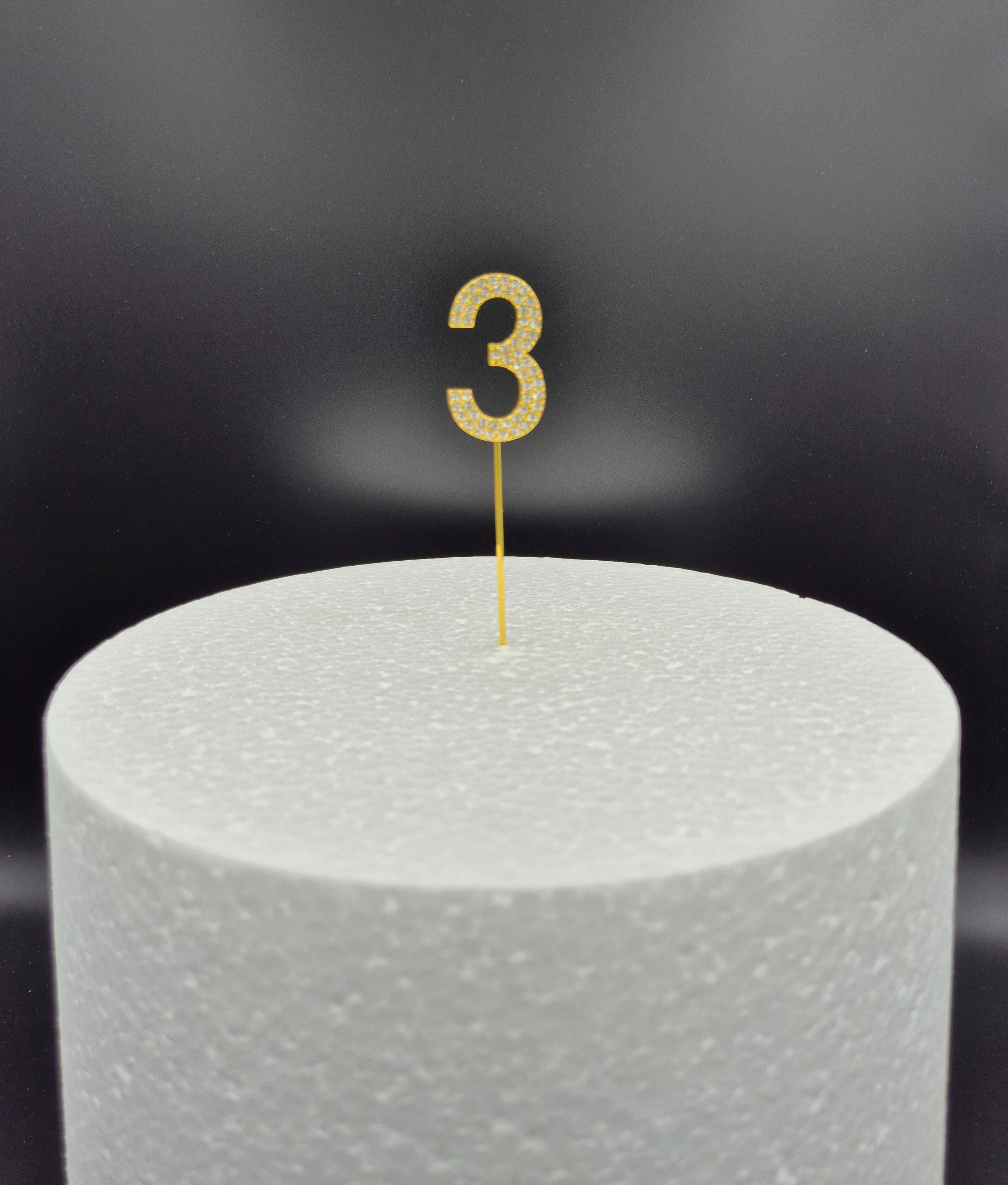 Cijfers - Small (11 cm) - 0-9 - Goud - Steentjes - Glitter