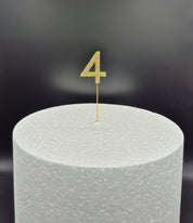 Cijfers - Small (11 cm) - 0-9 - Goud - Steentjes - Glitter