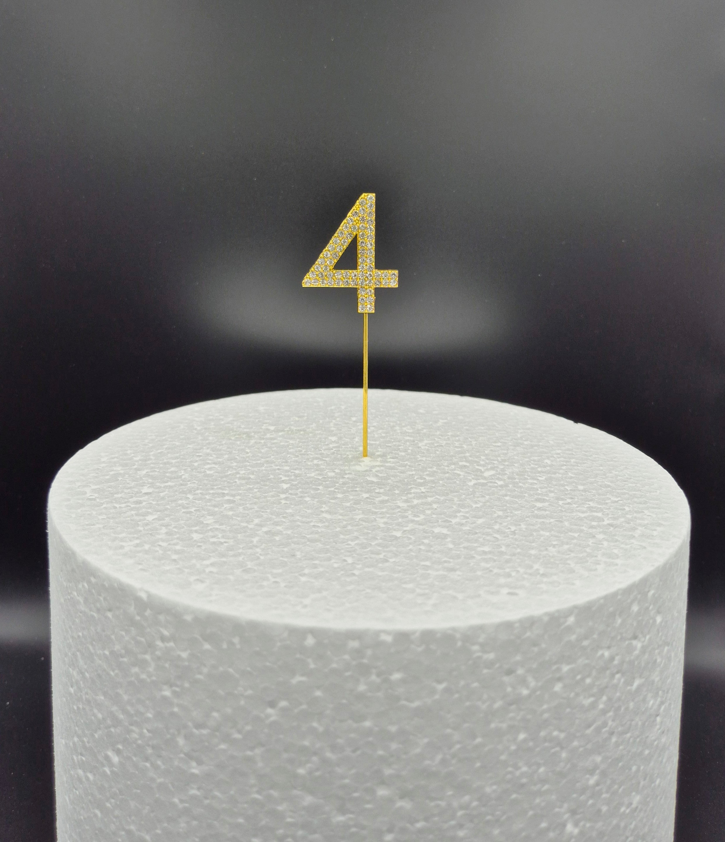 Cijfers - Small (11 cm) - 0-9 - Goud - Steentjes - Glitter