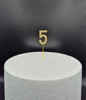 Cijfers - Small (11 cm) - 0-9 - Goud - Steentjes - Glitter