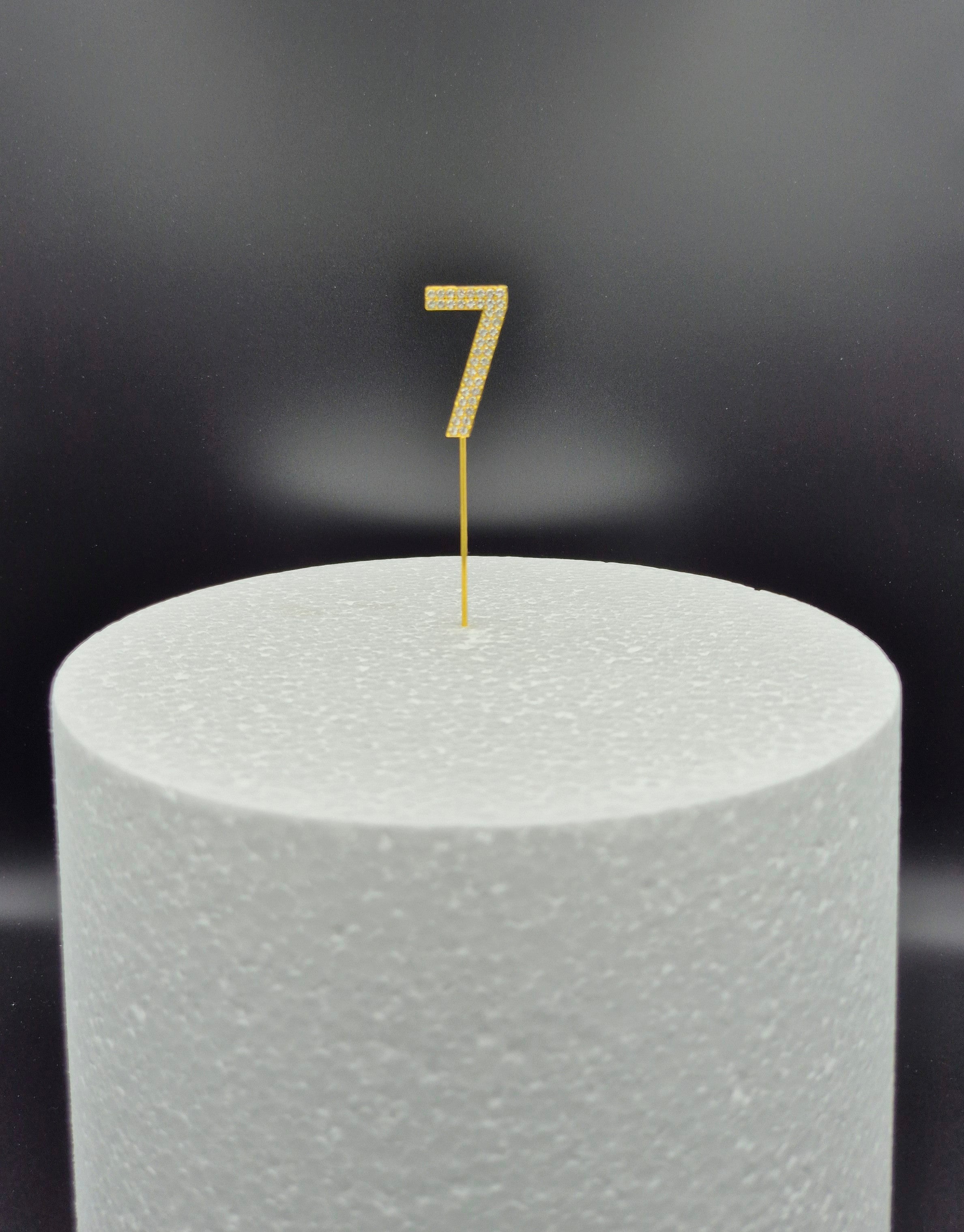 Cijfers - Small (11 cm) - 0-9 - Goud - Steentjes - Glitter