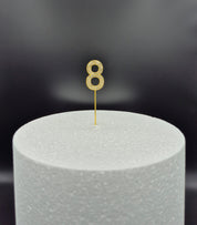 Cijfers - Small (11 cm) - 0-9 - Goud - Steentjes - Glitter
