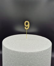 Cijfers - Small (11 cm) - 0-9 - Goud - Steentjes - Glitter