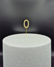 Cijfers - Small (11 cm) - 0-9 - Goud - Steentjes - Glitter