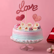 Valentijnsdag - Set van 6 - eetbare decoraties - hartje - love - liefde