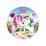 Unicorn eetbare disc Taartdecoratie