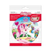 Unicorn eetbare disc Taartdecoratie