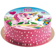 Unicorn eetbare disc Taartdecoratie