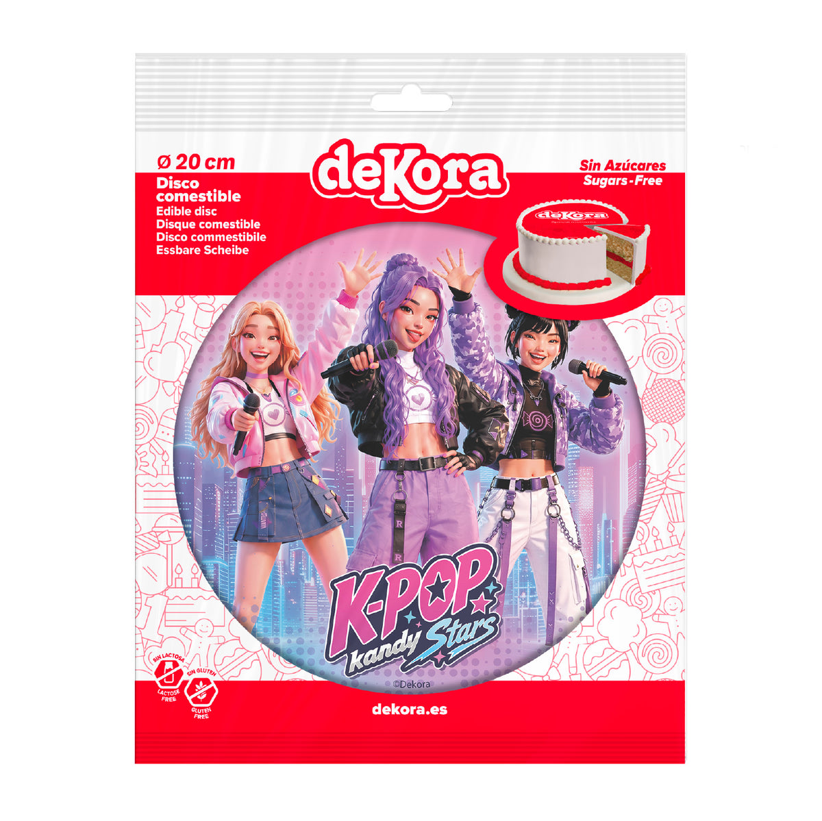 KPop Demon Hunters Eetbare Taartprint – foto 5
