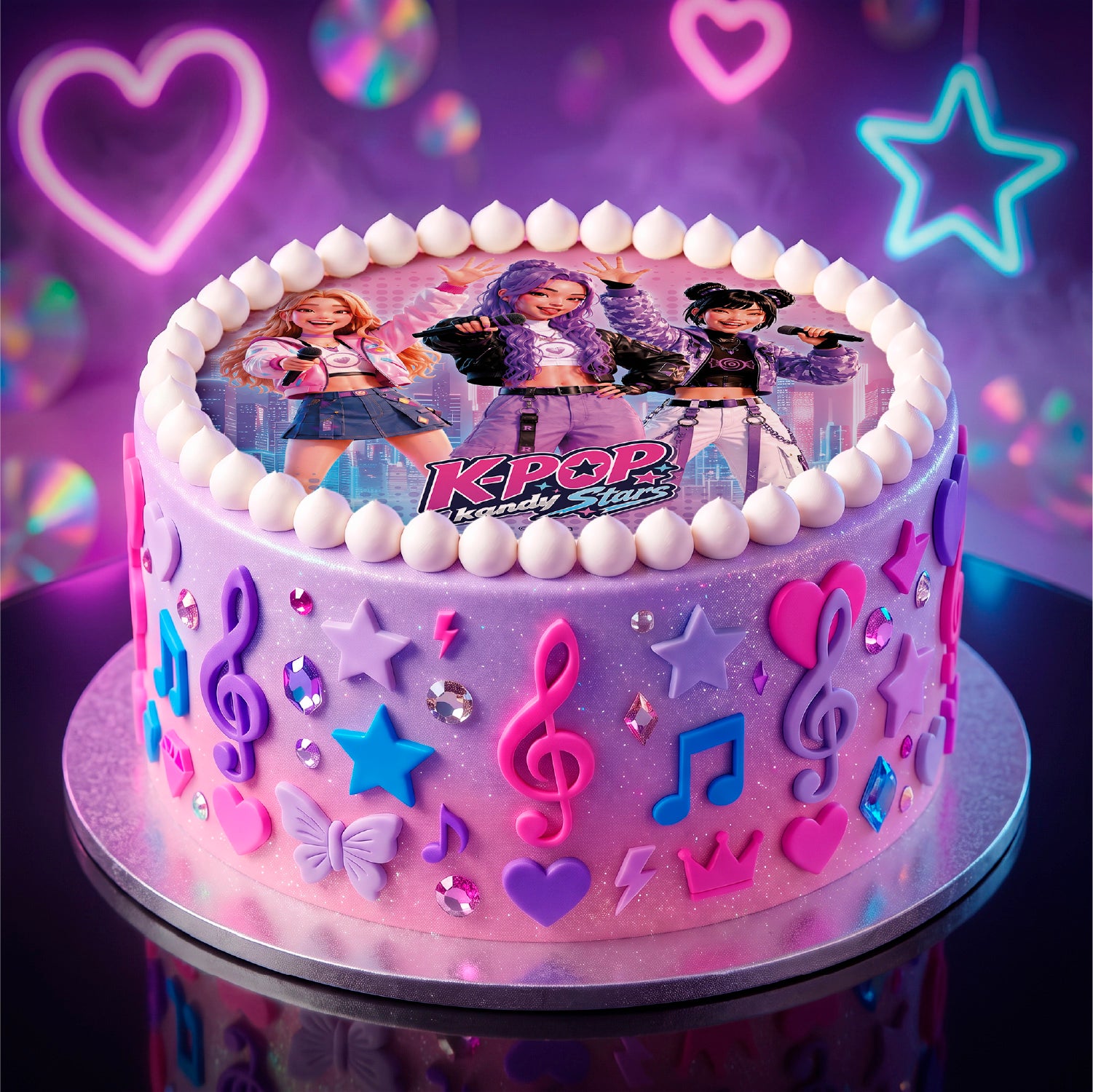 K-Pop Kandy Stars Taartdecoratie – Eetbare Taartprint – Dekora