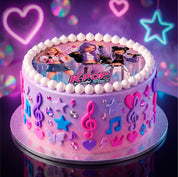 K-Pop Kandy Stars Taartdecoratie – Eetbare Taartprint – Dekora