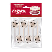 Voetbal Cupcake Toppers – Set van 6 stuks