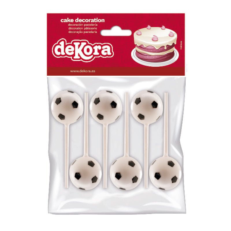 Voetbal Cupcake Toppers – Set van 6 stuks