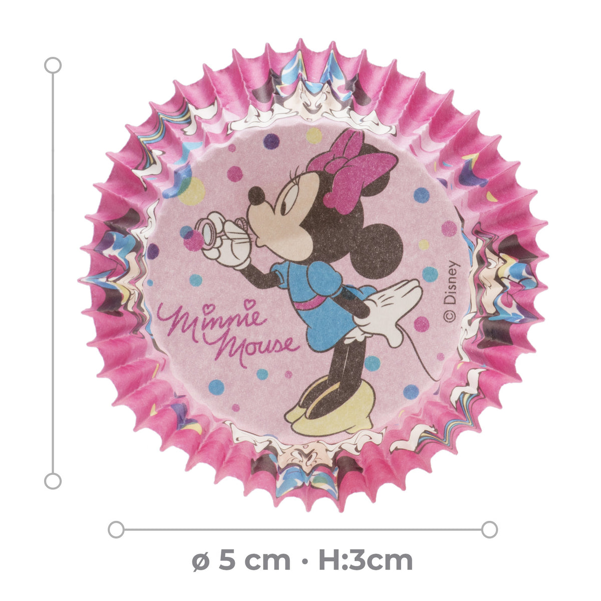 Minnie Mouse Cupcake Vormpjes – 25 stuks – foto 2