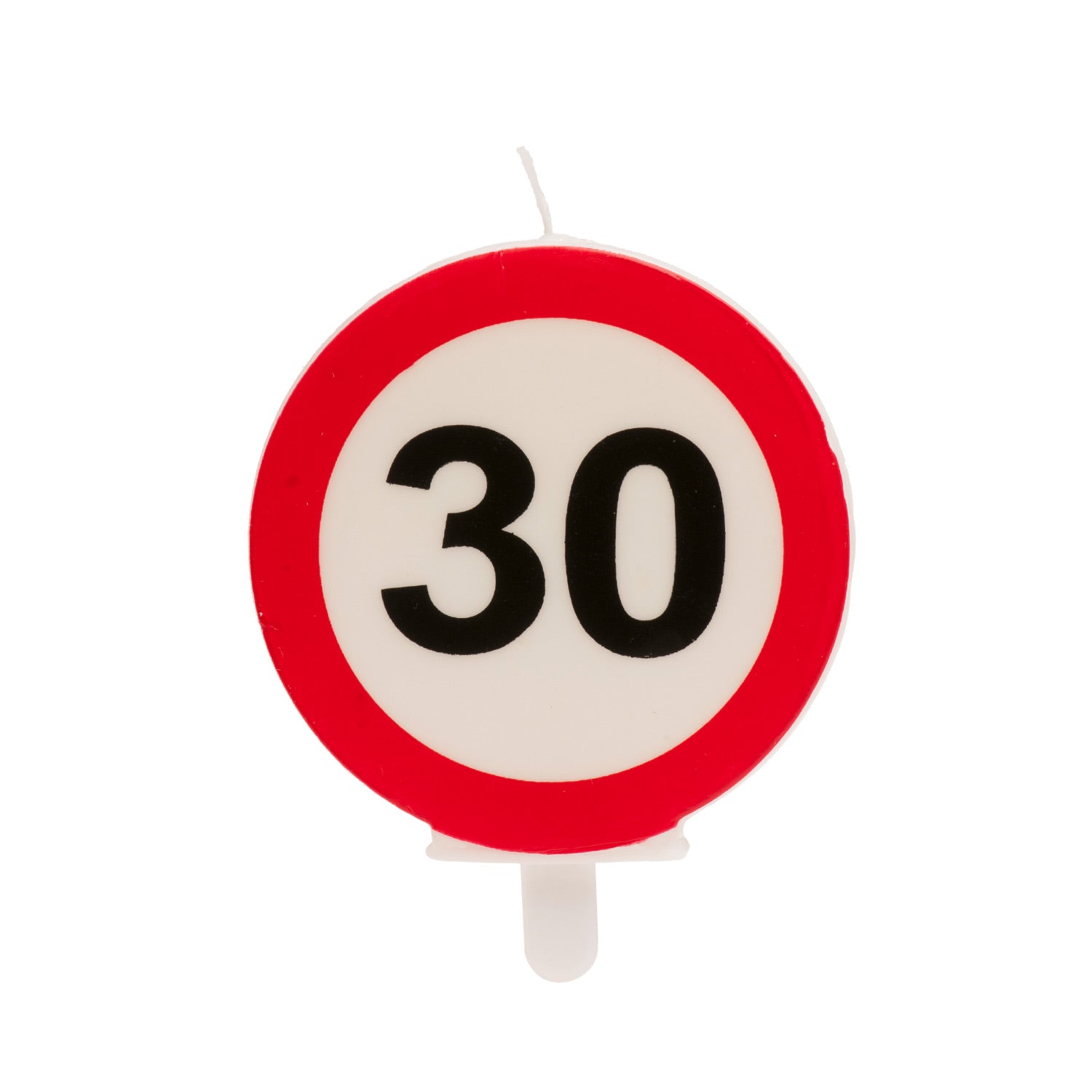 Verkeersbord Verjaardagskaars – Diverse Leeftijden (18/30/40/50/60 jaar)