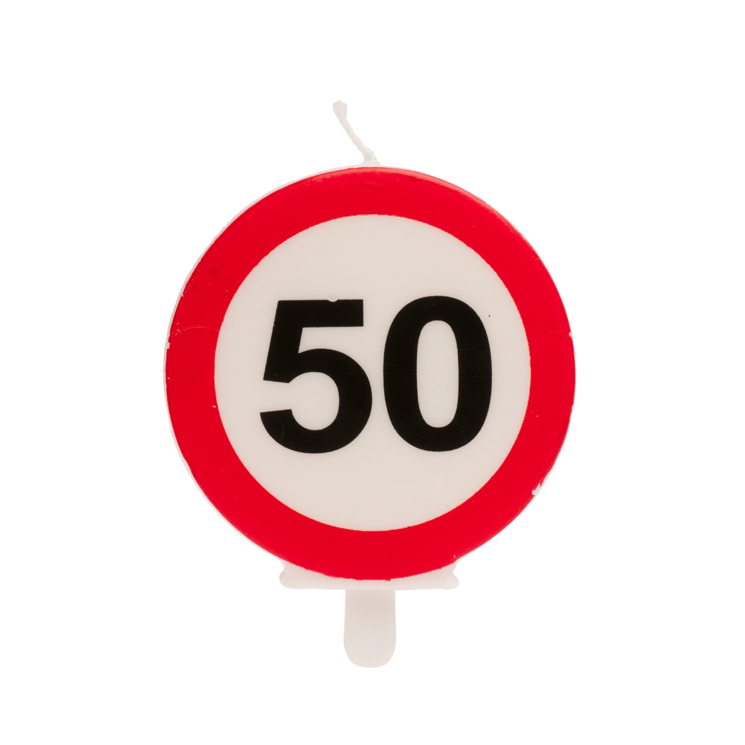Verkeersbord Verjaardagskaars – Diverse Leeftijden (18/30/40/50/60 jaar)