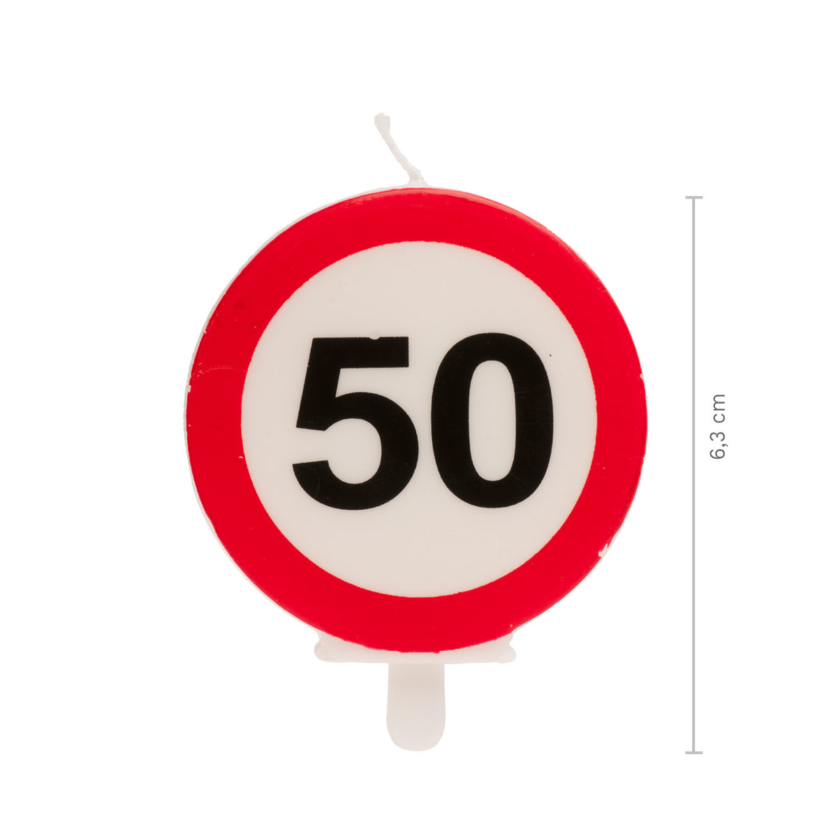 Verjaardagskaars Verkeersbord – 18 t/m 60 jaar – foto 7