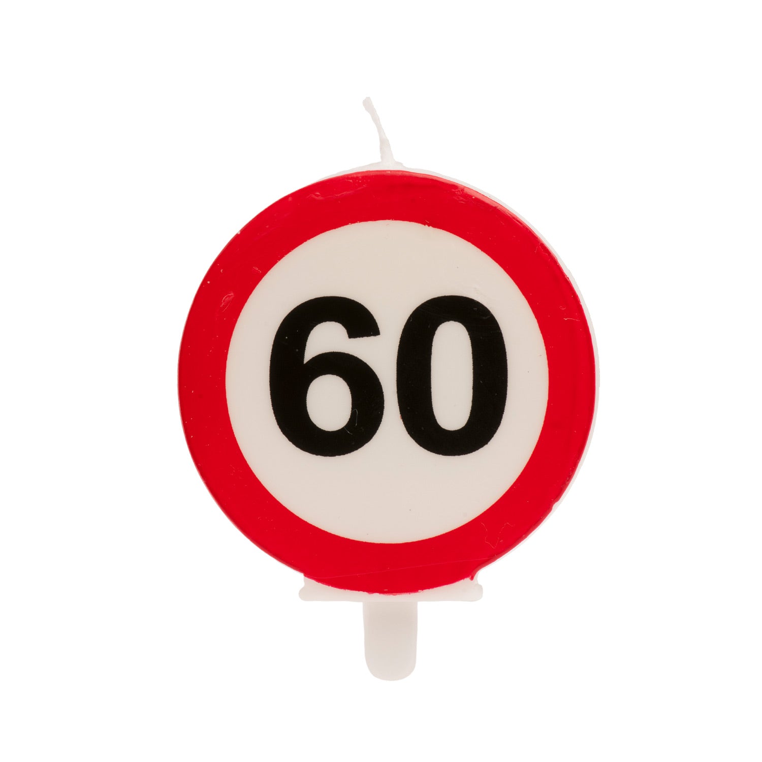Verkeersbord Verjaardagskaars – Diverse Leeftijden (18/30/40/50/60 jaar)