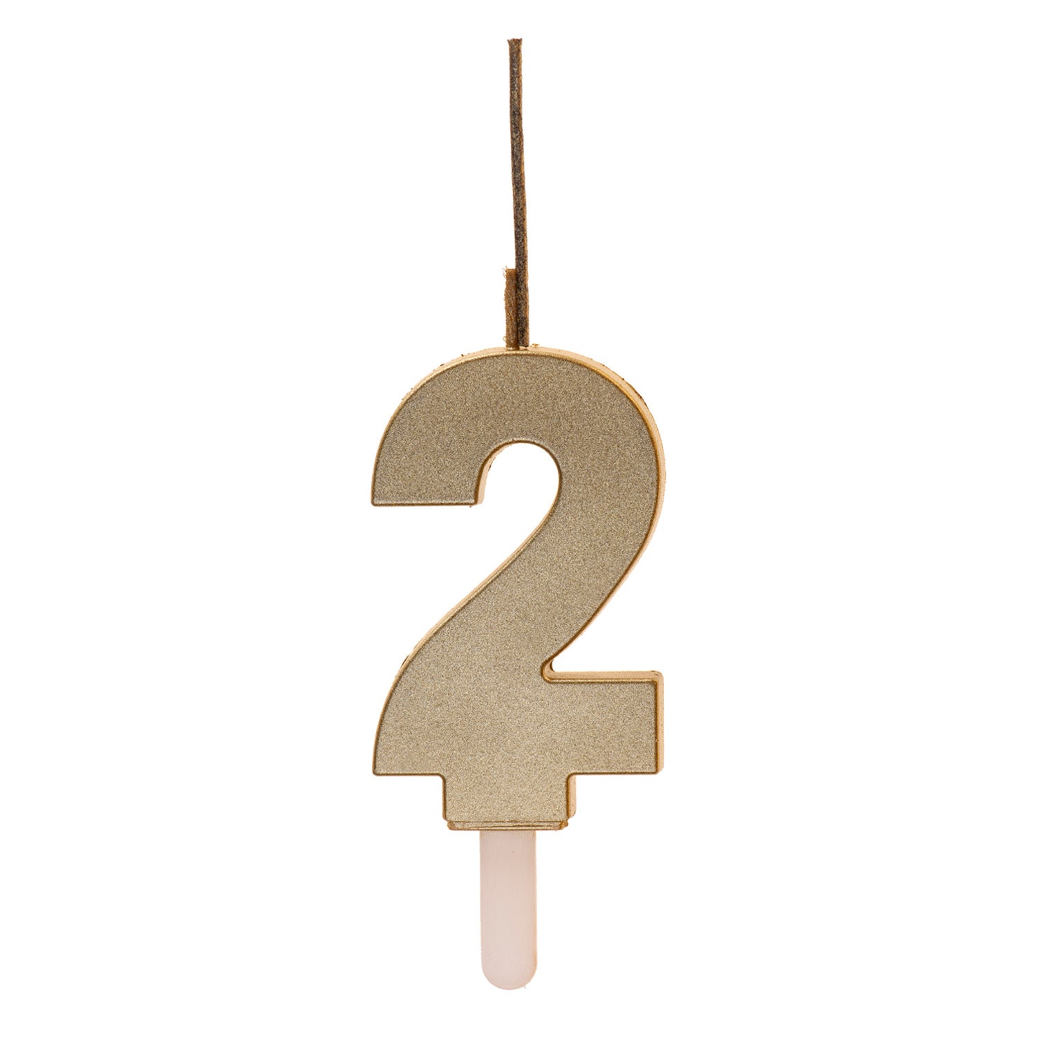 Cijferkaars (0-9) - Goud - DUO (2 type kaarsjes)