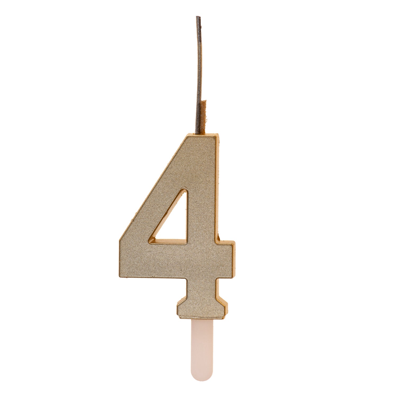 Cijferkaars (0-9) - Goud - DUO (2 type kaarsjes)