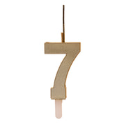 Cijferkaars (0-9) - Goud - DUO (2 type kaarsjes)