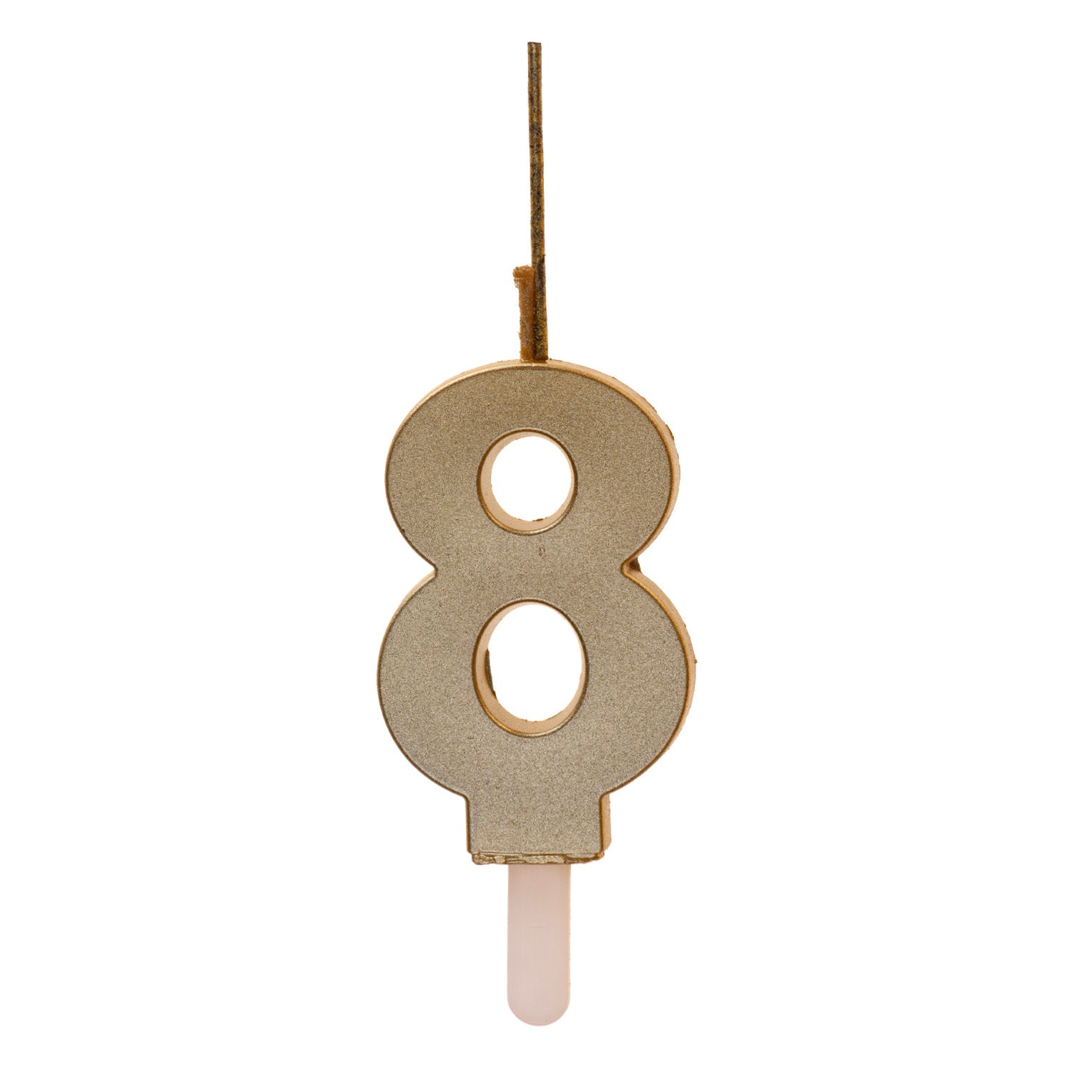 Cijferkaars (0-9) - Goud - DUO (2 type kaarsjes)
