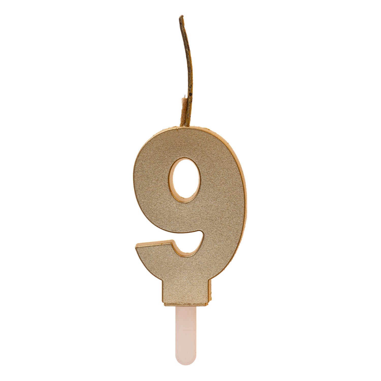 Cijferkaars (0-9) - Goud - DUO (2 type kaarsjes)